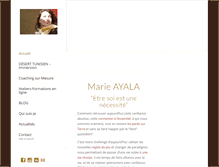 Tablet Screenshot of marie-ayala.com
